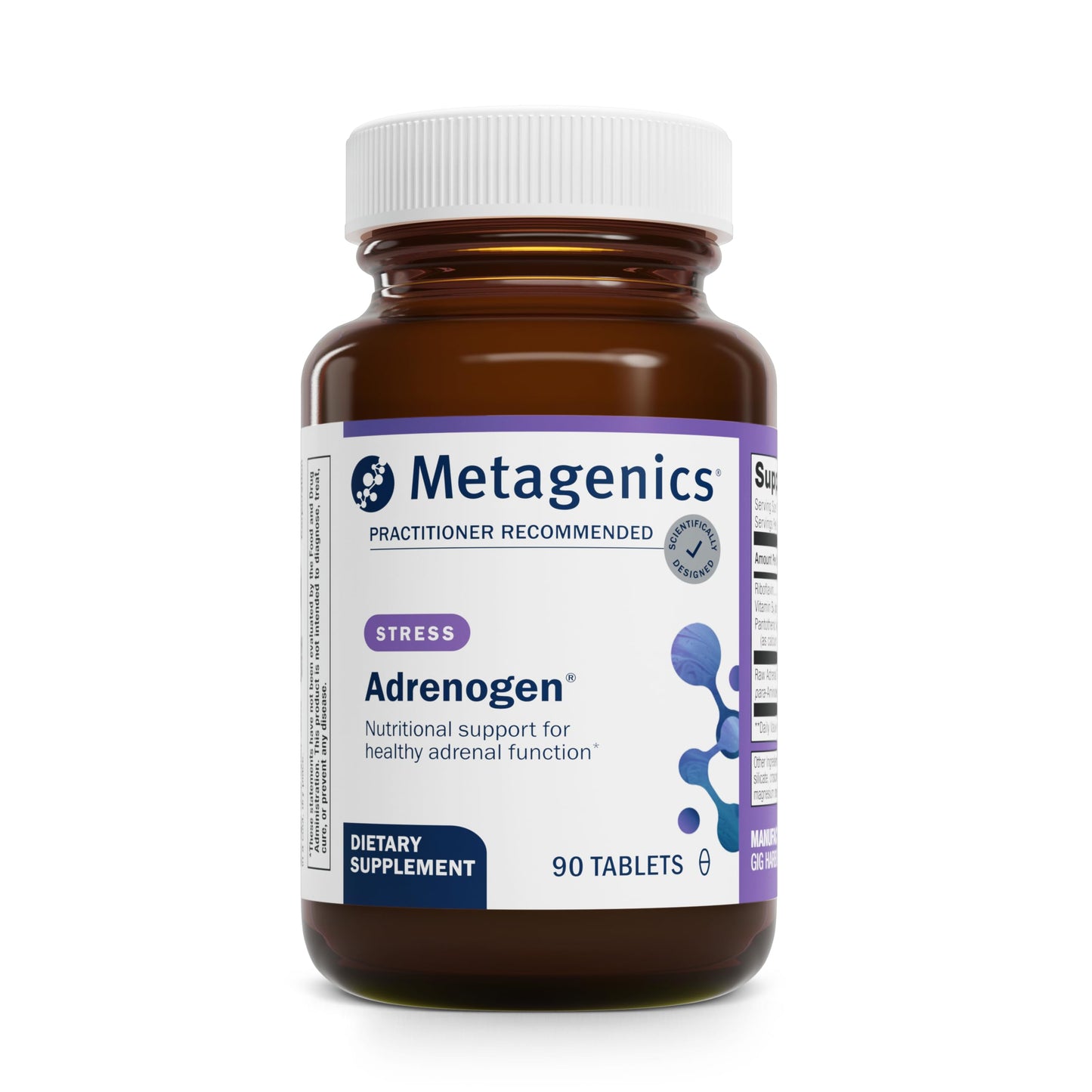 Metagenics Adrenogen - Adrenal Health with Raw Adrenal Concentrate, B Vitamins & PABA Supplement - Supports Hormone Balance, Energy & Nervous System Function* - Non-GMO, Gluten-Free - 90 Tablets MetagenicsBuy Supplements Australia