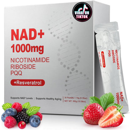 ZOROAHER 1000mg High-Potency NAD+ Liquid Supplement, Nicotinamide Riboside & Resveratrol with PQQ, Boosts Cellular Energy, Focus & Healthy Aging - 1 Pc ZOROAHERBuy Supplements Australia