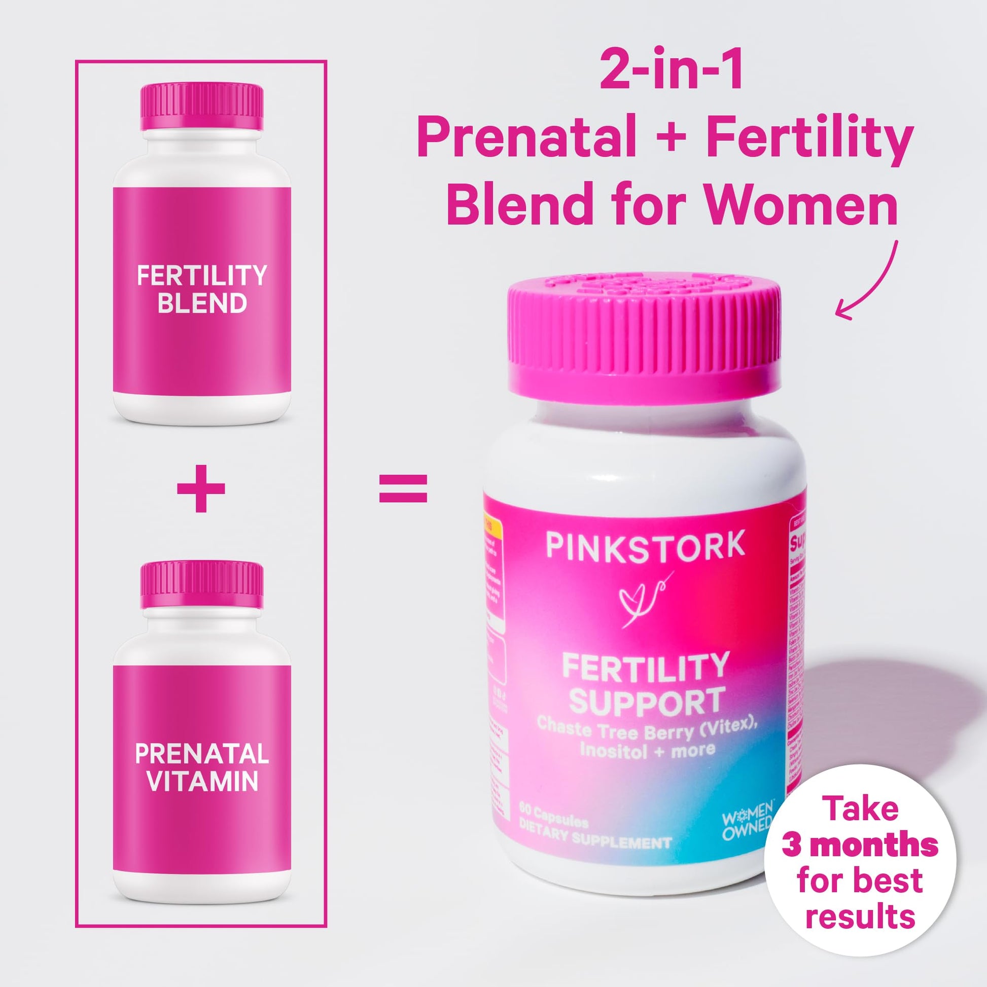 Pink Stork Fertility Bundle for Women – Conception Tea + Prenatal Vitamin Support with Inositol, Vitex, Folate & Ashwagandha – Supports Hormone Balance, Cycle Health & Preconception Wellness Pink StorkBuy Supplements Australia