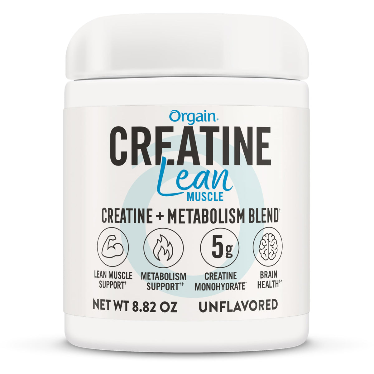 Orgain Micronized Creatine Monohydrate Lean Muscle Powder with Metabolism Blend, Unflavored, 50 Servings, Supports Muscle Strength and Brain Health, No Dairy or Soy, Gluten Free, Vegan OrgainBuy Supplements Australia