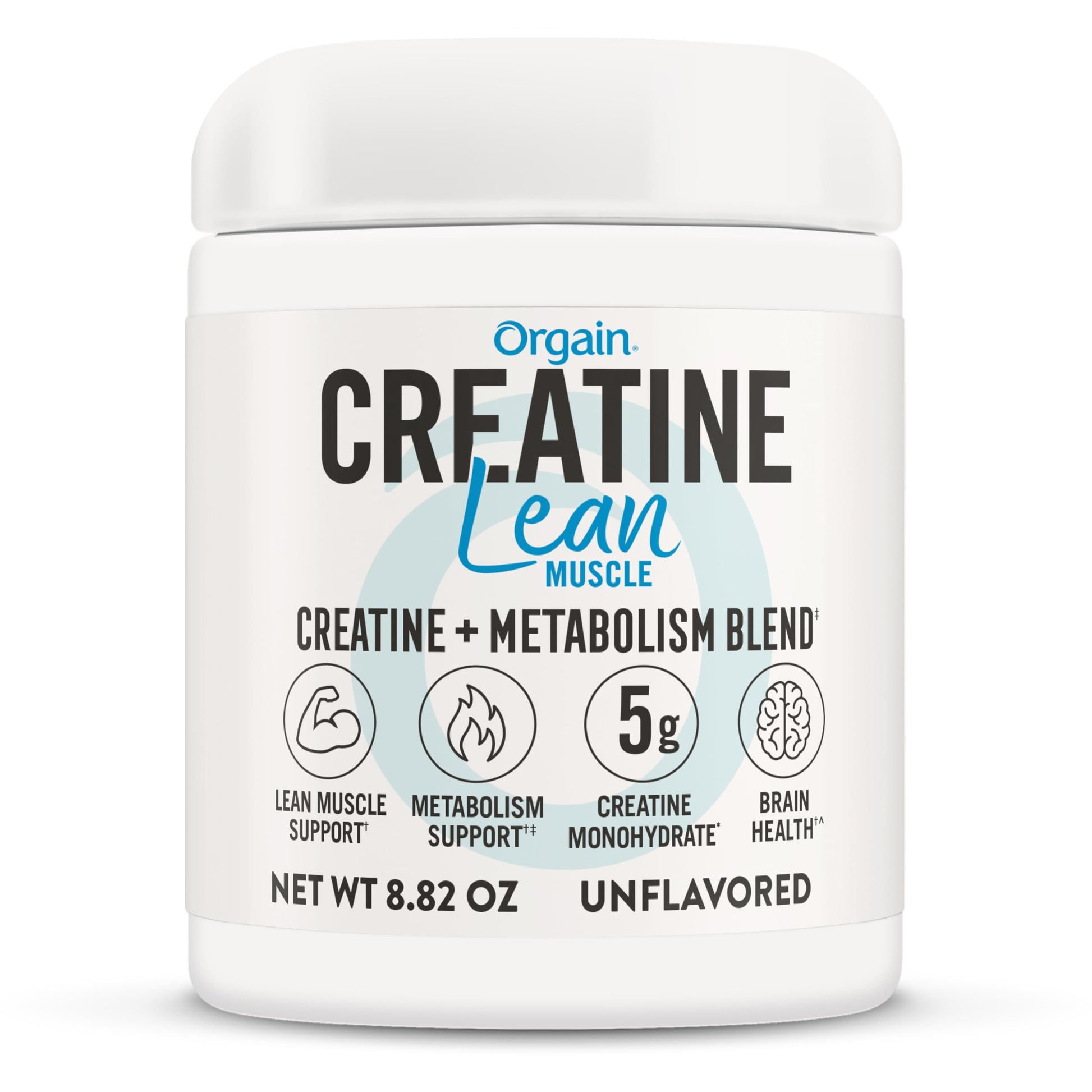 Orgain Micronized Creatine Monohydrate Lean Muscle Powder with Metabolism Blend, Unflavored, 50 Servings, Supports Muscle Strength and Brain Health, No Dairy or Soy, Gluten Free, Vegan OrgainBuy Supplements Australia