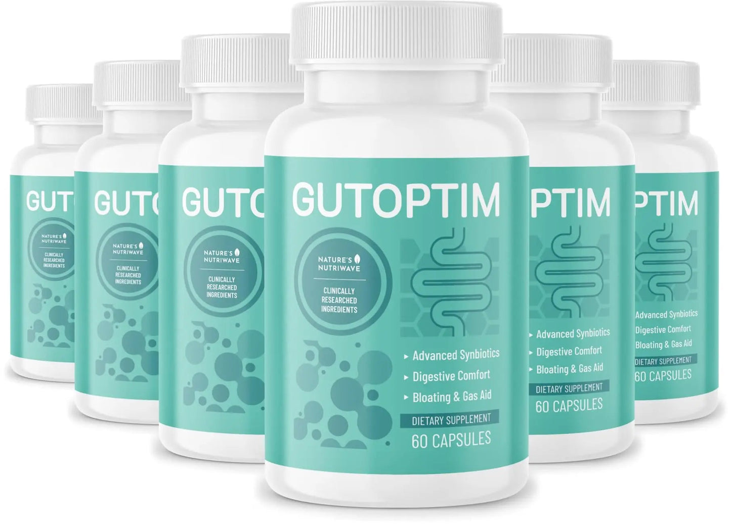 GutOptim Probiotic & Prebiotic Capsules | Pre and Probiotics for Synbiotic Gut Health & Bloating Relief for Women & Men | Enzyme with Probiotics for Digestive Health | Non-GMO, 60 Ct, 6 Month Supply Nature’s NutriWave buy supplements Au