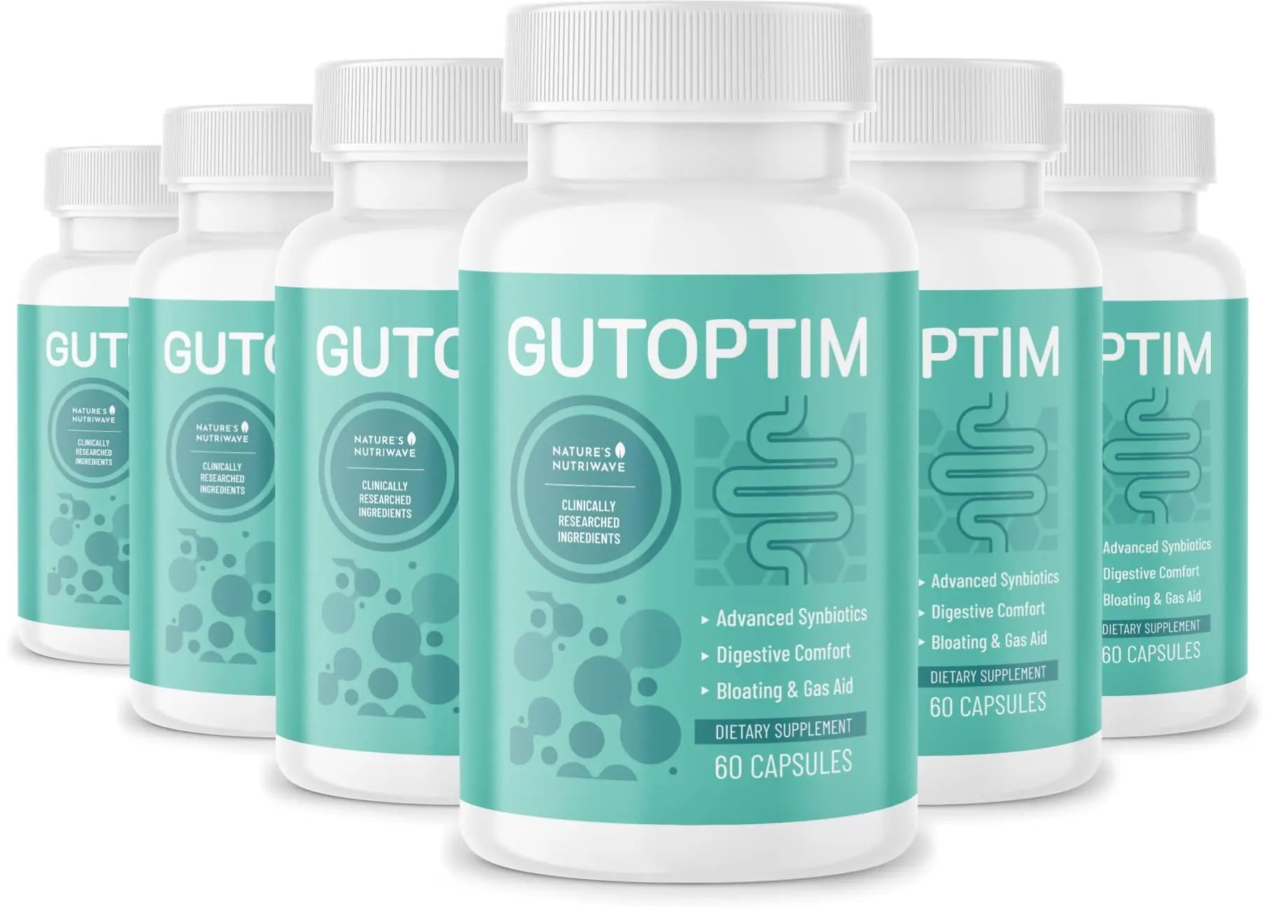 GutOptim Probiotic & Prebiotic Capsules | Pre and Probiotics for Synbiotic Gut Health & Bloating Relief for Women & Men | Enzyme with Probiotics for Digestive Health | Non-GMO, 60 Ct, 6 Month Supply Nature’s NutriWave buy supplements Au