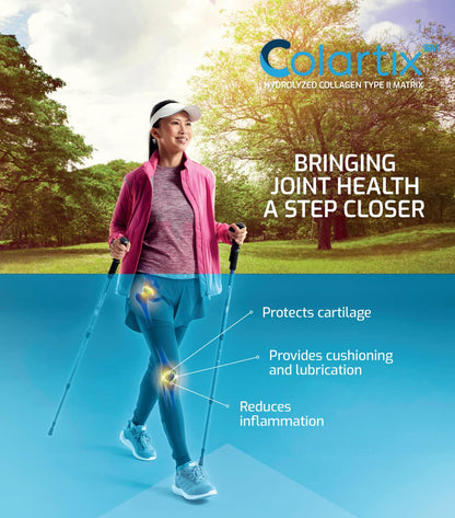 New: Colartix™ Collagen - 120 Capsules - Joint Specific Type II Collagen from Cartilage - Hydrolysed Collagen Time HealthBuy Supplements Australia