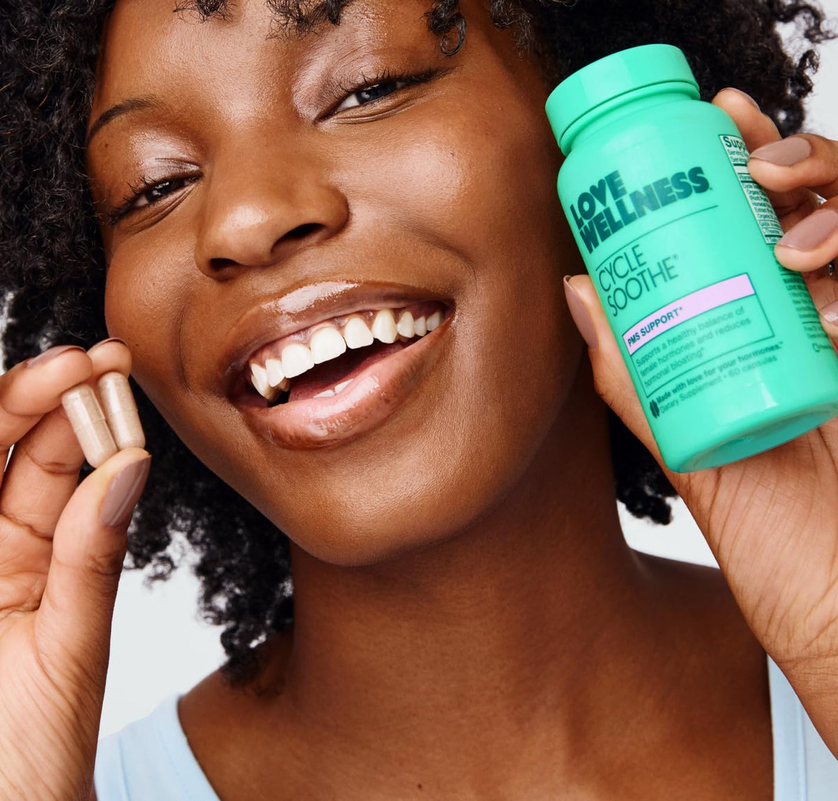 Love Wellness Cycle Soothe Supplement | Promotes a Happy Mood | Helps with PMS Hormones, Stress Relief, & Improves Mood | 60 Capsules Love WellnessBuy Supplements Australia