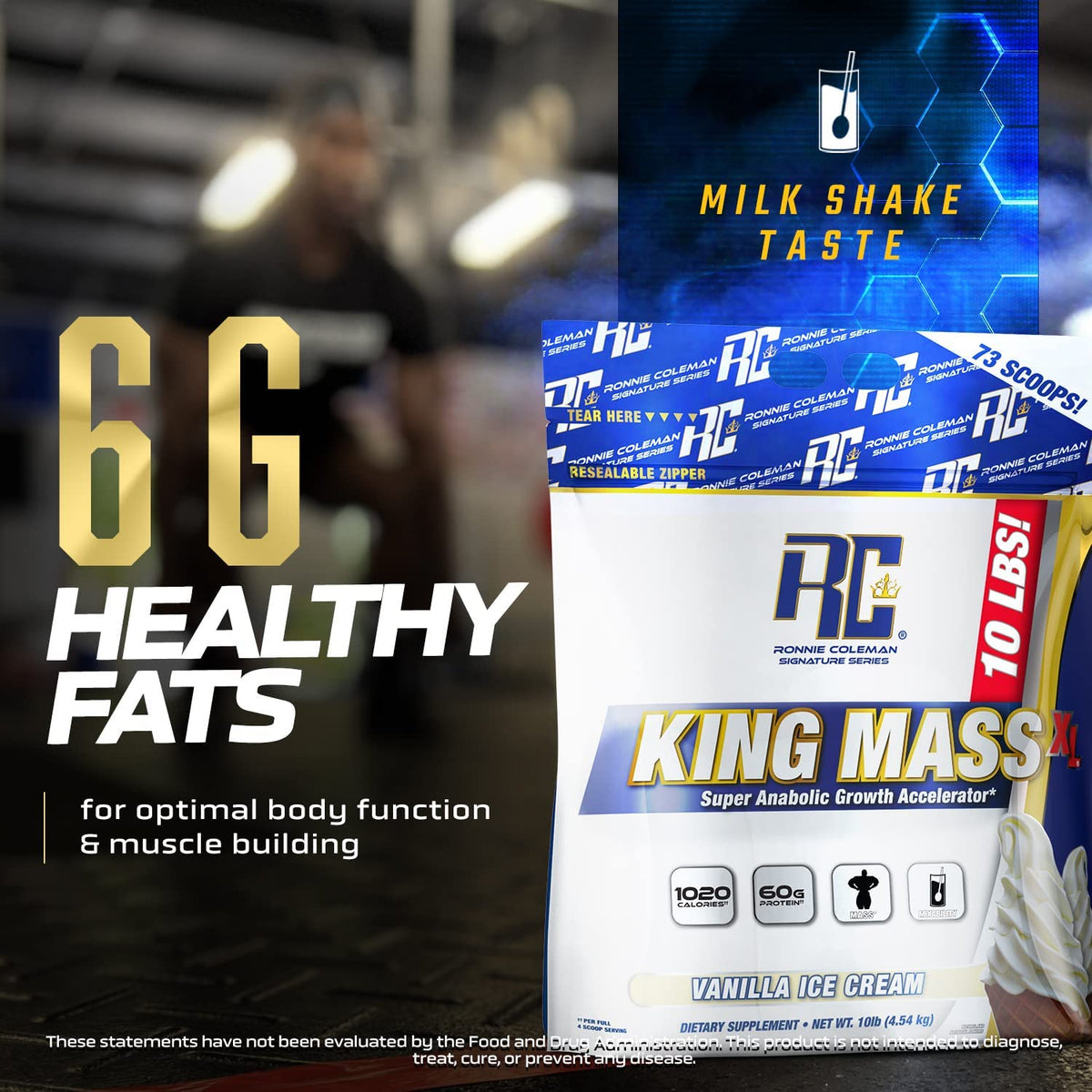 Ronnie Coleman Signature Series King Mass XL Mass Gainer Protein Powder, Muscle Ronnie Coleman Signature SeriesBuy Supplements Australia