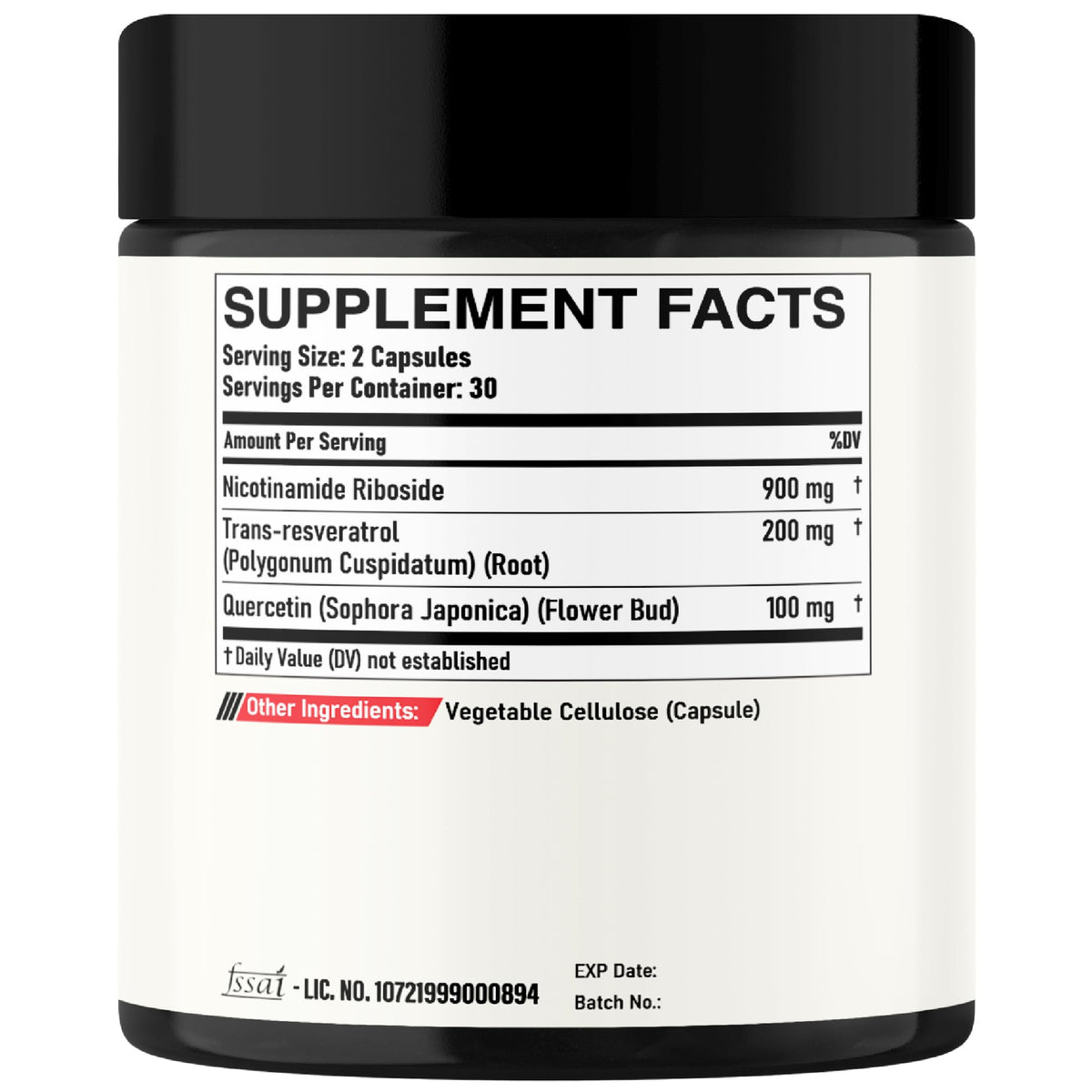 DEDICAD NAD Supplement with Nicotinamide Riboside, Trans-Resveratrol, Quercetin - Cellular Energy & Repair, Vitality, Healthy Aging - 60 Count DEDICAD buy supplements Au