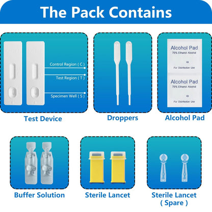 H Pylori Test Kit, Helicobacter Pylori Test Kit - Fast and Accurate, Self-Test at Home, Results in 10-15 Minutes, No Lab Visit Required OUROZOBuy Supplements Australia