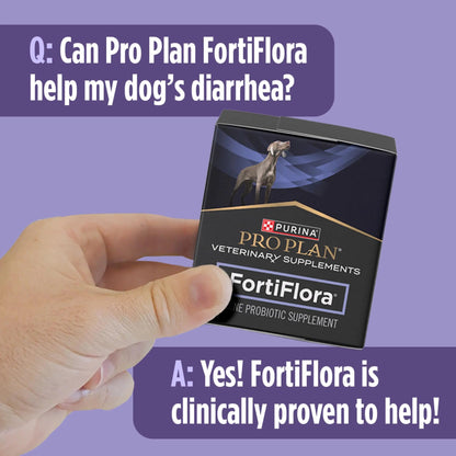Purina Pro Plan Veterinary Supplements FortiFlora Daily Probiotics for Dogs, Helps Digestive Gut Health and Diarrhea - 30 ct. Box Pro Plan Veterinary DietsBuy Supplements Australia