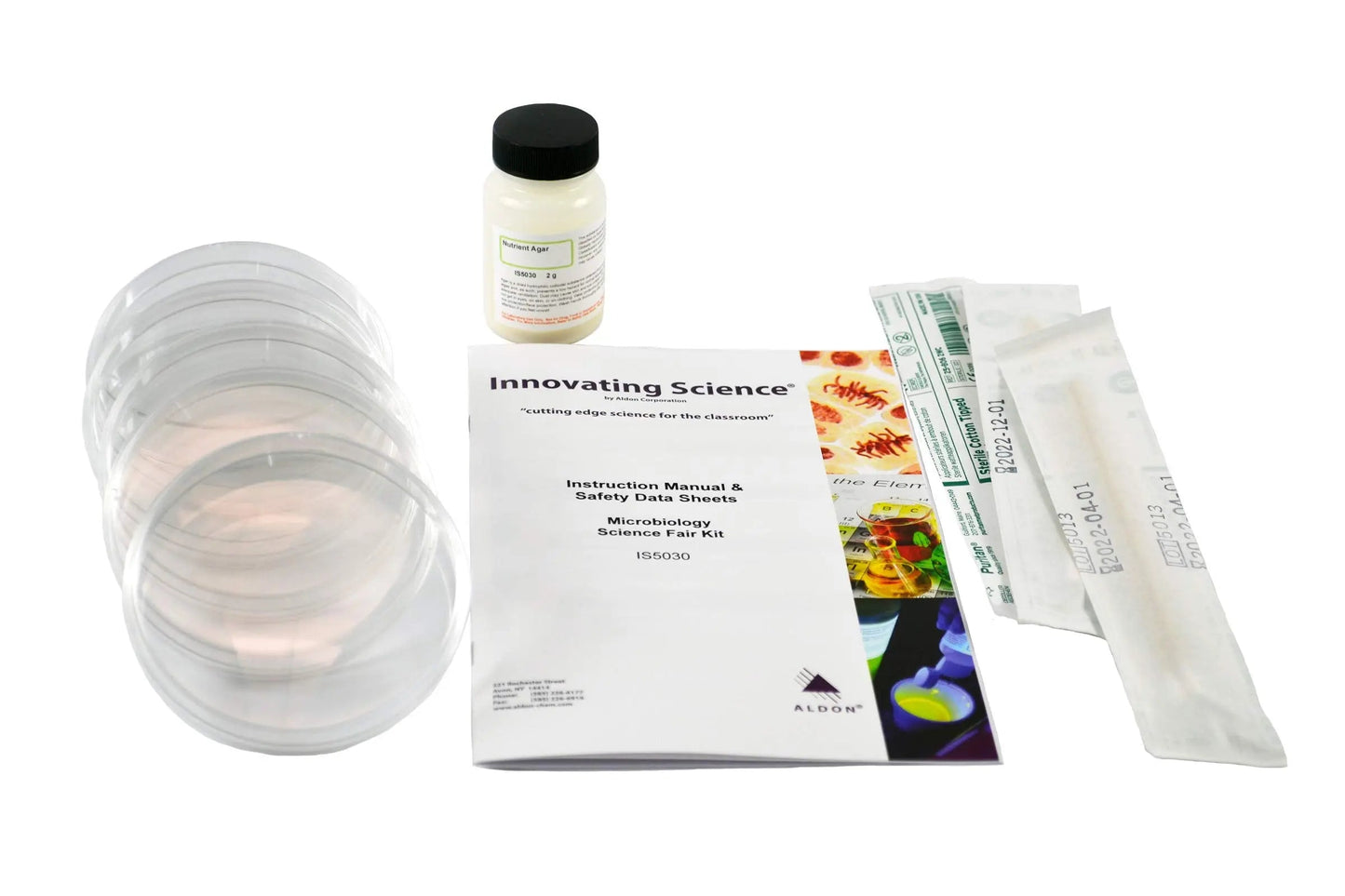 Microbiology Science Kit - Grow Your Own Bacteria from Everyday Items - Includes Agar, Petri Dishes, Swabs & Instructional Booklet - Science at Home Series - Innovating Science ALDONBuy Supplements Australia