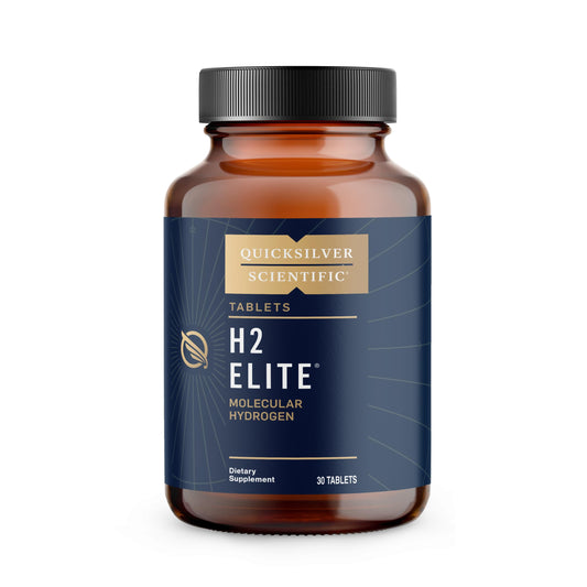 Quicksilver Scientific H2 Elite - Molecular Hydrogen for Energy + Metabolism Support, Water Tablets Perfect for Open Containers - Magnesium Malate Drink Additive (30 Molecular Hydrogen Tablets) Quicksilver ScientificBuy Supplements Australia