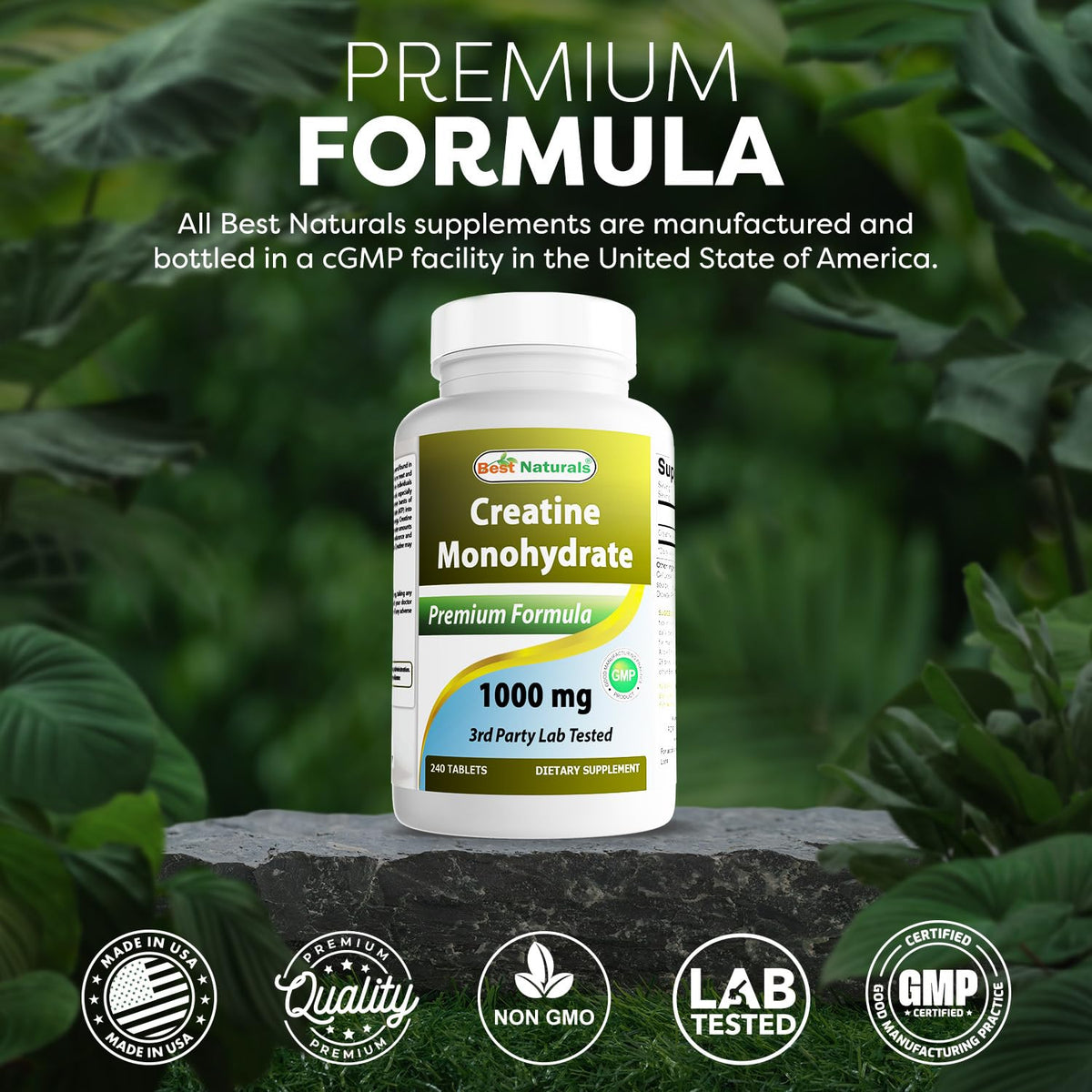 Best Naturals Creatine Monohydrate 1000 mg 240 Tablets Best NaturalsBuy Supplements Australia