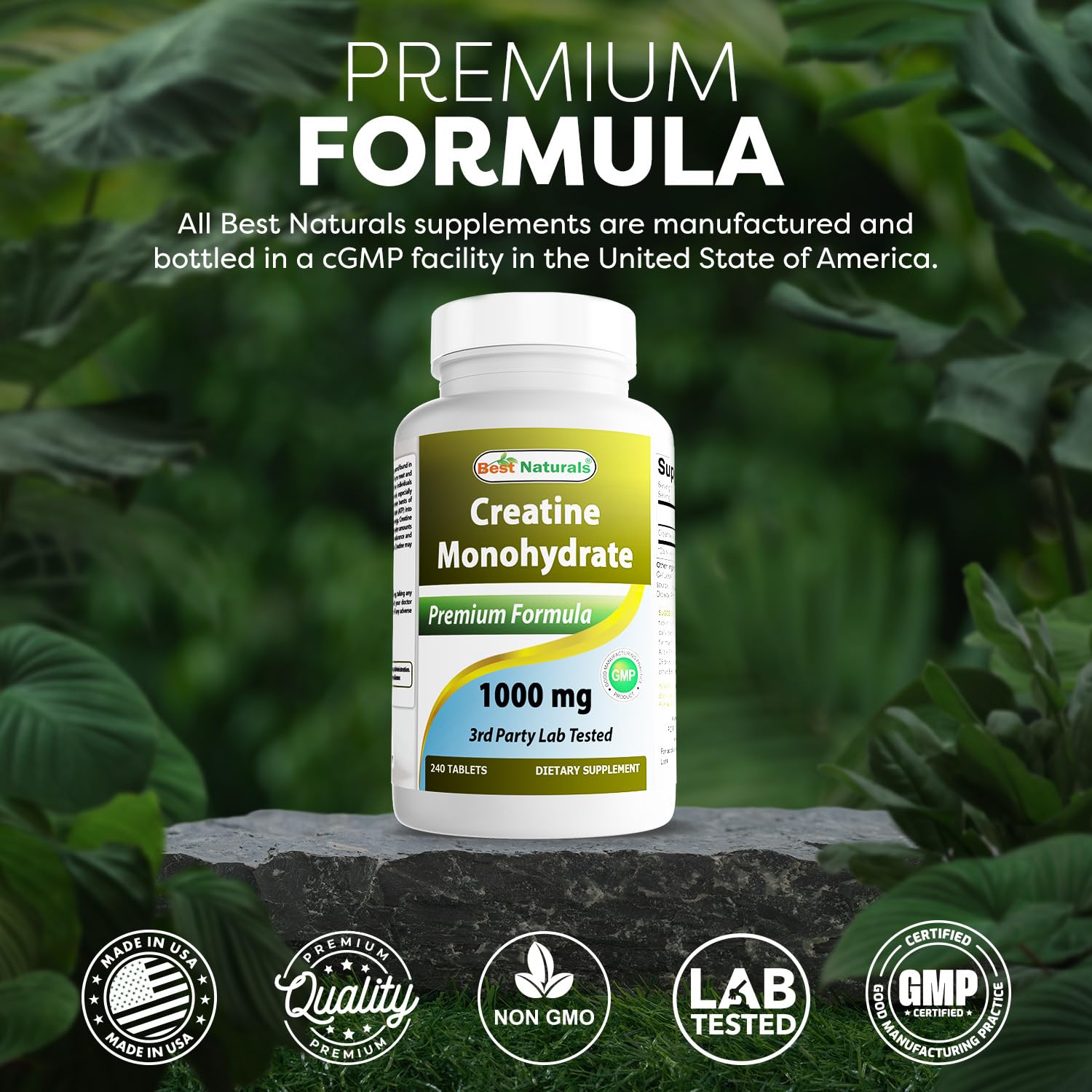 Best Naturals Creatine Monohydrate 1000 mg 240 Tablets Best NaturalsBuy Supplements Australia
