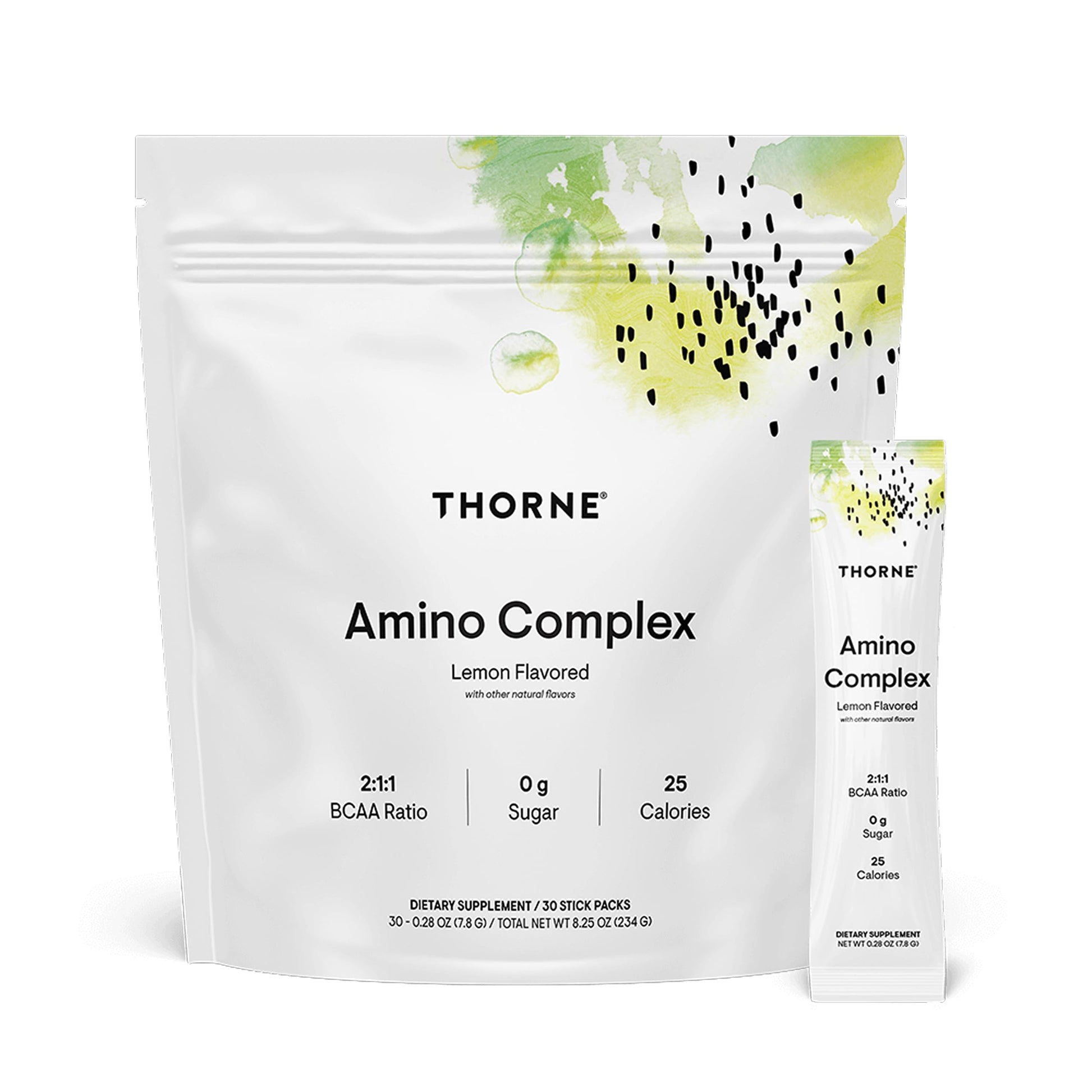 THORNE - Amino Complex - Clinically-Validated EAA and BCAA Powder for Pre or Post-Workout - Promotes Lean Muscle Mass & Exercise Recovery* - NSF Certified for Sport - 30 Servings - 8.25 Oz - Lemon THORNEBuy Supplements Australia