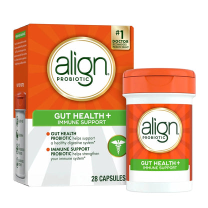 Align Probiotic, Gut Health + Immune Support Probiotic, Probiotics for Women and Men, Probiotics for Digestive Health and Immune Health, #1 Doctor Recommended Brand‡, 28 Capsules AlignBuy Supplements Australia