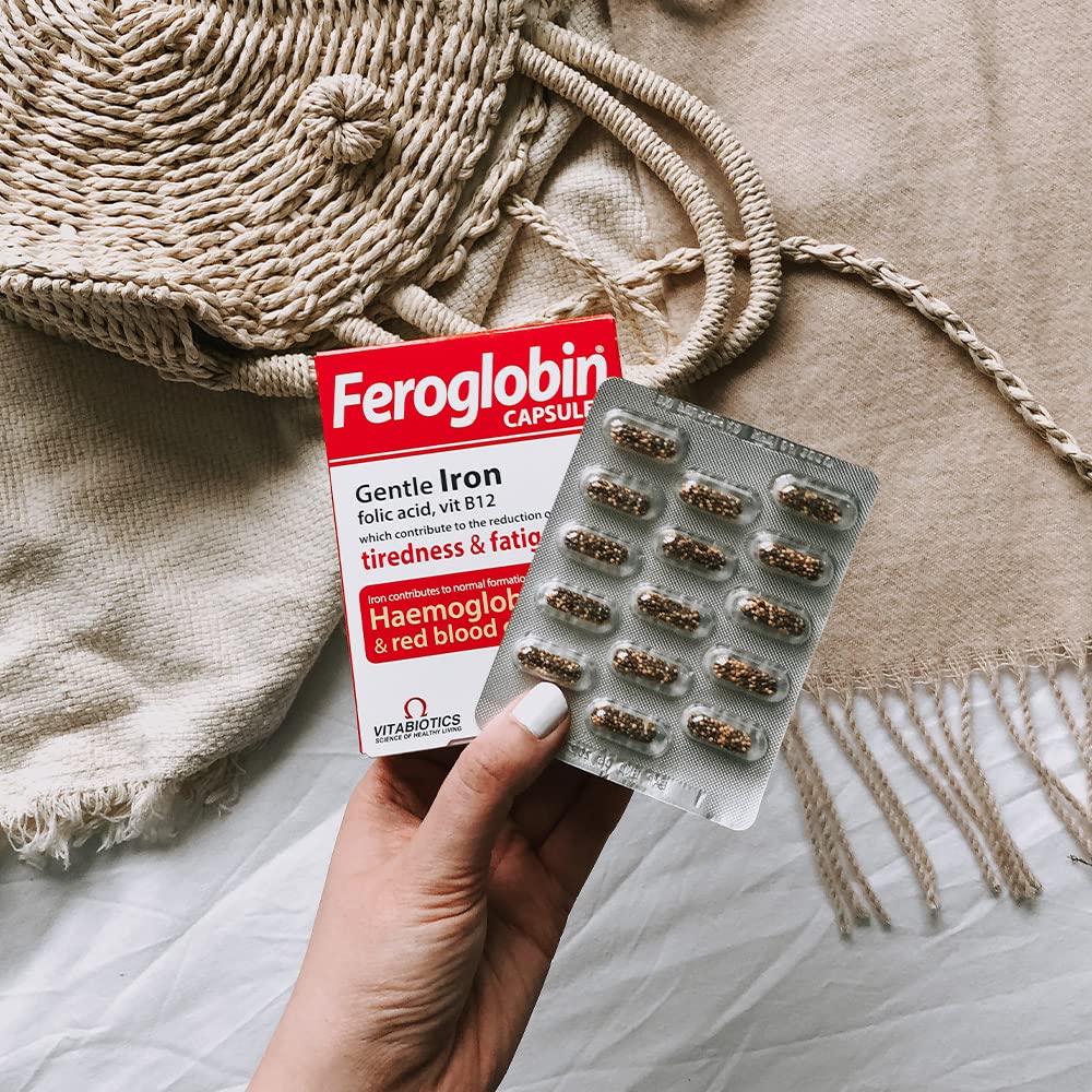 Feroglobin Iron Capsule Helps to reduce tiredness and fatigue FeroglobinBuy Supplements Australia