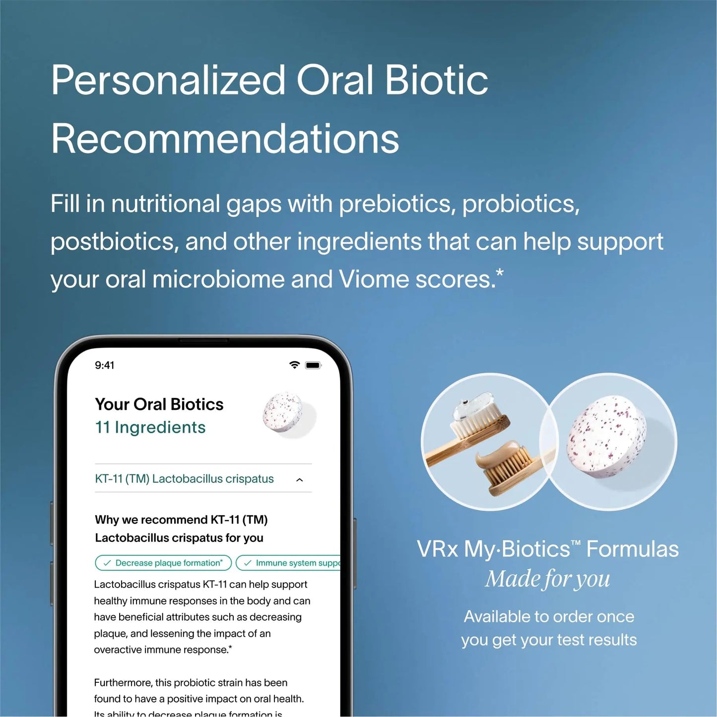 Viome at-Home Oral Microbiome Test Kit for Women & Men, in-Depth Saliva Analysis, 16 Health Scores, Oral Microbiome, Dental and Gum Health, Root Cause of Bad Breath, Detailed Analysis App Included ViomeBuy Supplements Australia
