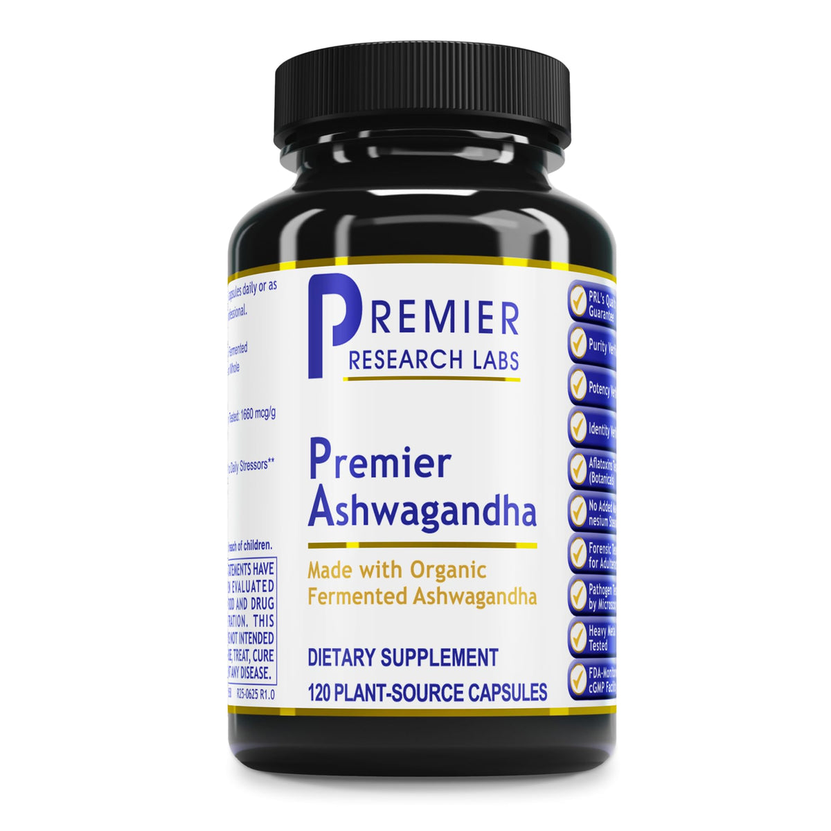 Premier Research Labs Premier Ashwagandha - Pure Supplement for Women & Men with Organic Ashwagandha Root, Herbal Pills for Stress & Sleep Support, Fermented for Absorption - 120 Plant-Based Capsules Premier Research LabsBuy Supplements Australia