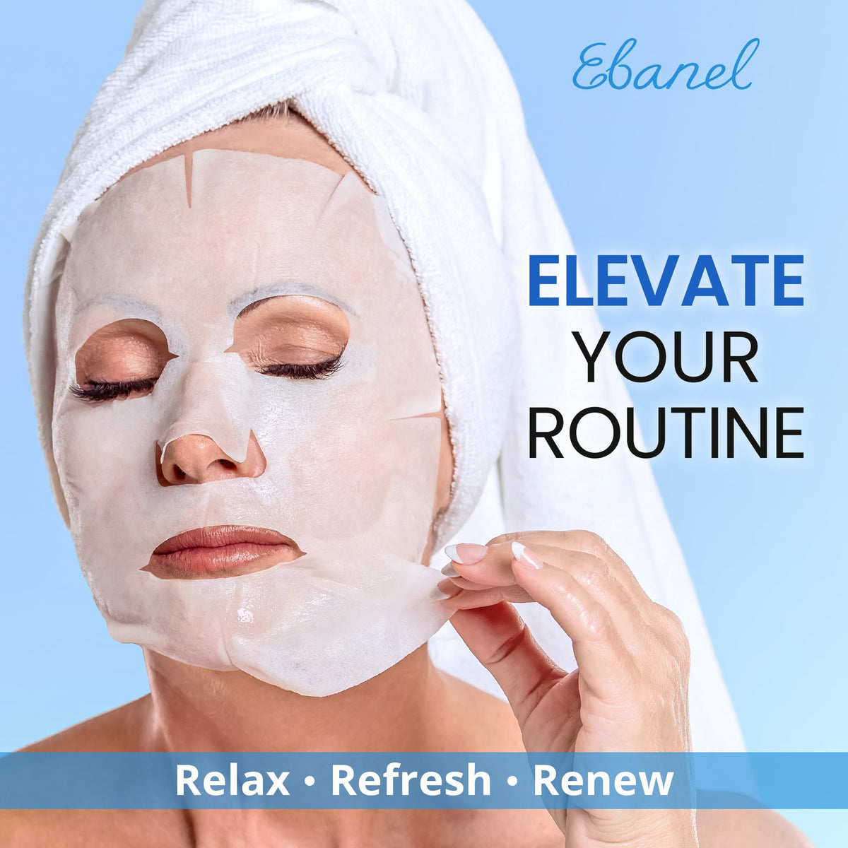 Ebanel 10 Pack Collagen Face Mask with Hyaluronic Acid, Vitamin C, Peptide, Aloe, Instant Brightening Hydrating Face Masks Skincare Korean Sheet Mask, Skin Firming, Lifting Anti Aging Facial Masks Ebanel buy supplements Au
