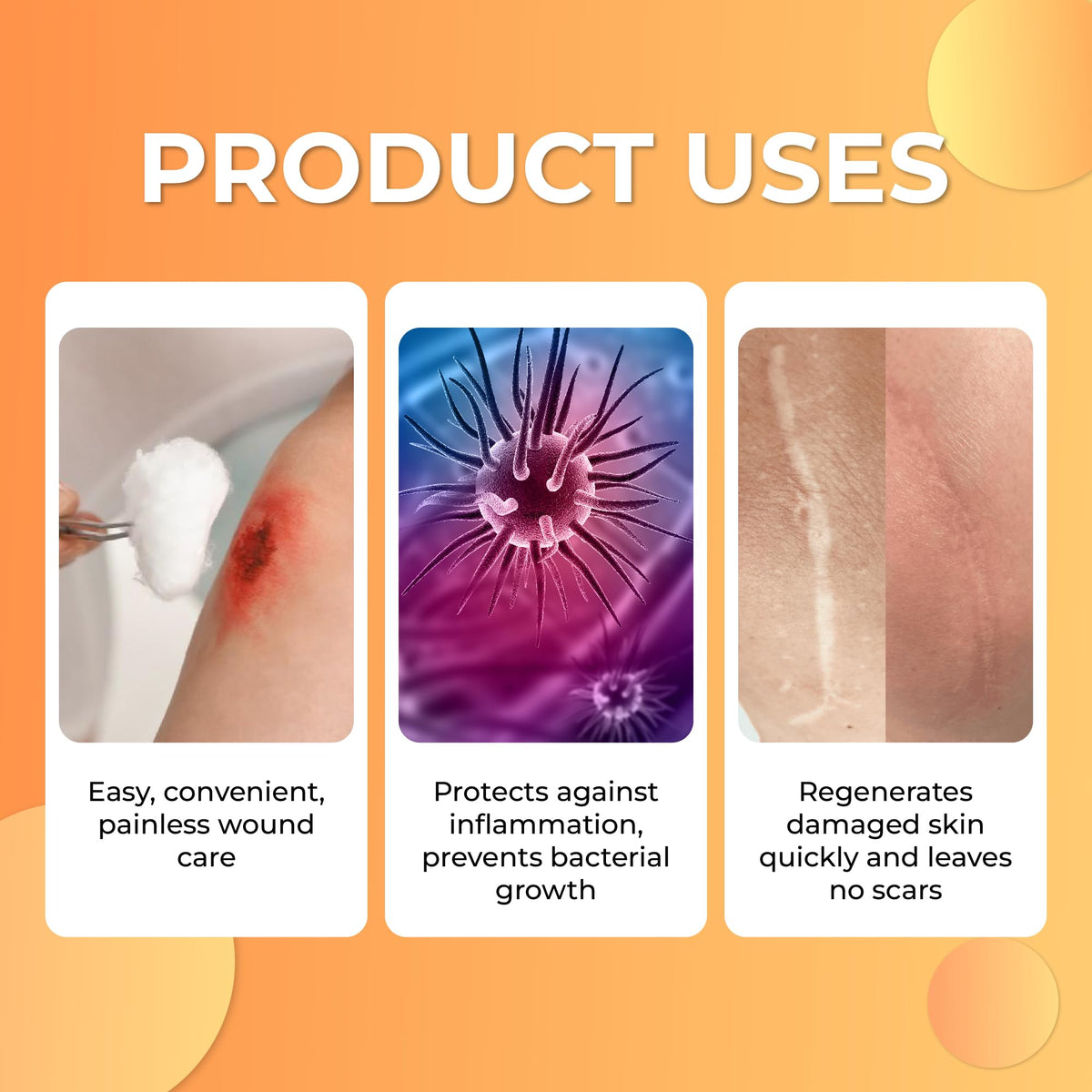 ABERA Scar Removal Cream for Women and Men - Rapid Repair of New Old Scars, Spots, Burns All Natural Treatment with Vitamin E, Alanine, Collagen (1 Box + 3 Eye Patch) ABERABuy Supplements Australia