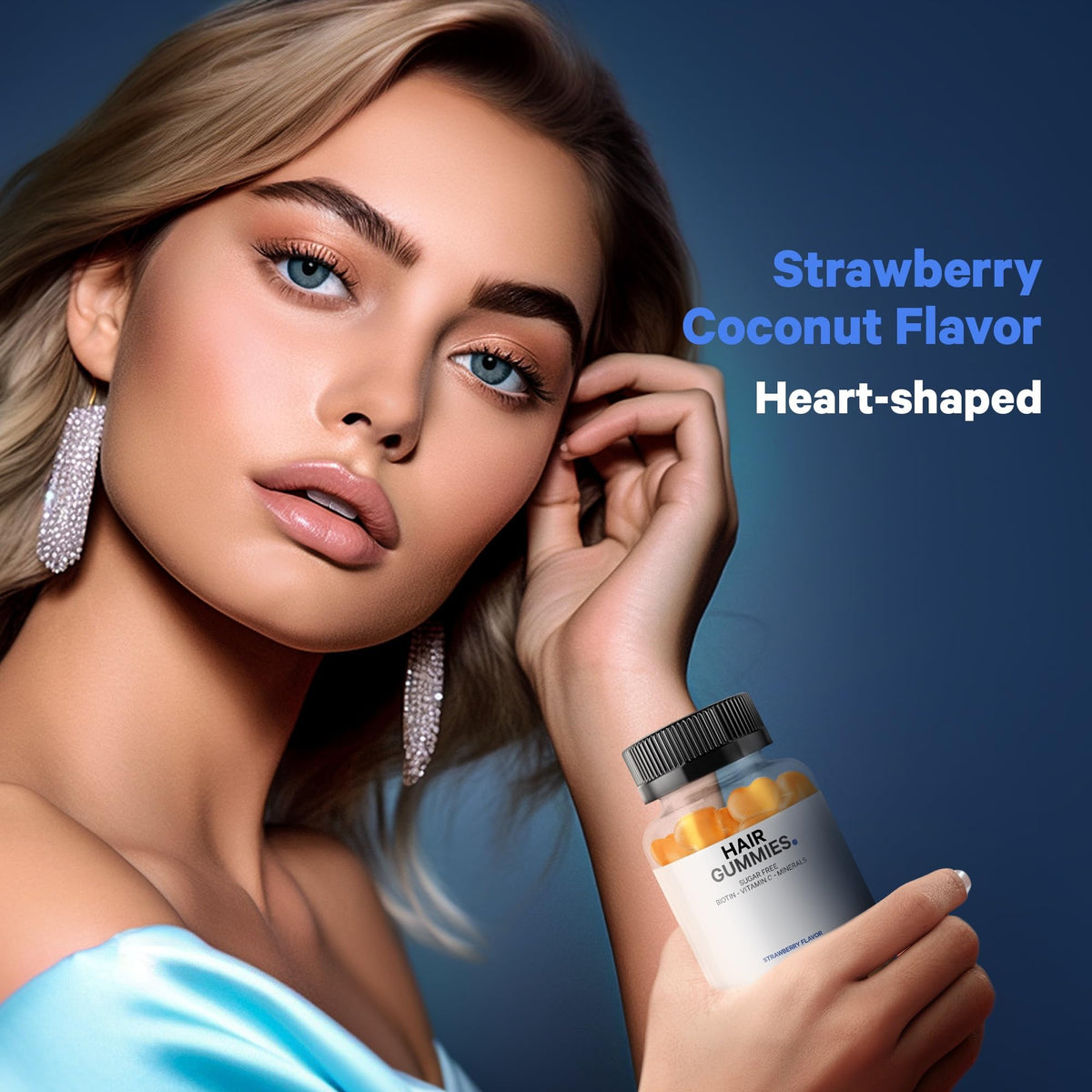 Codeage Hair Gummies, Biotin 5000 mcg, Sugar Free Growth Gummy Vitamins A, C, B6, B12, D3, Zinc, Inositol Supplement CodeageBuy Supplements Australia