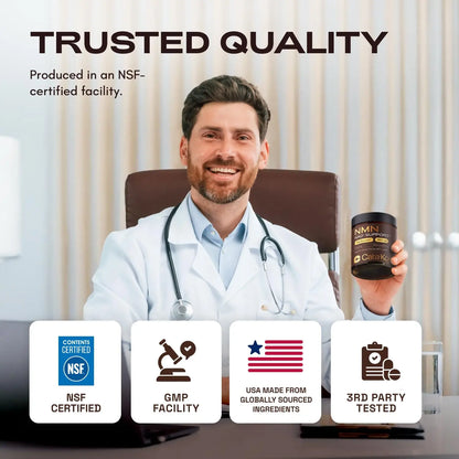 Cata-Kor NMN Supplement – 4-in-1 NAD Supplement with Quercetin | TMG | Resveratrol – NMNH Alternative – Supports Cellular Energy & NAD+ Levels – 60 Capsules – Third-Party Tested (1 Pack) Cata-KorBuy Supplements Australia