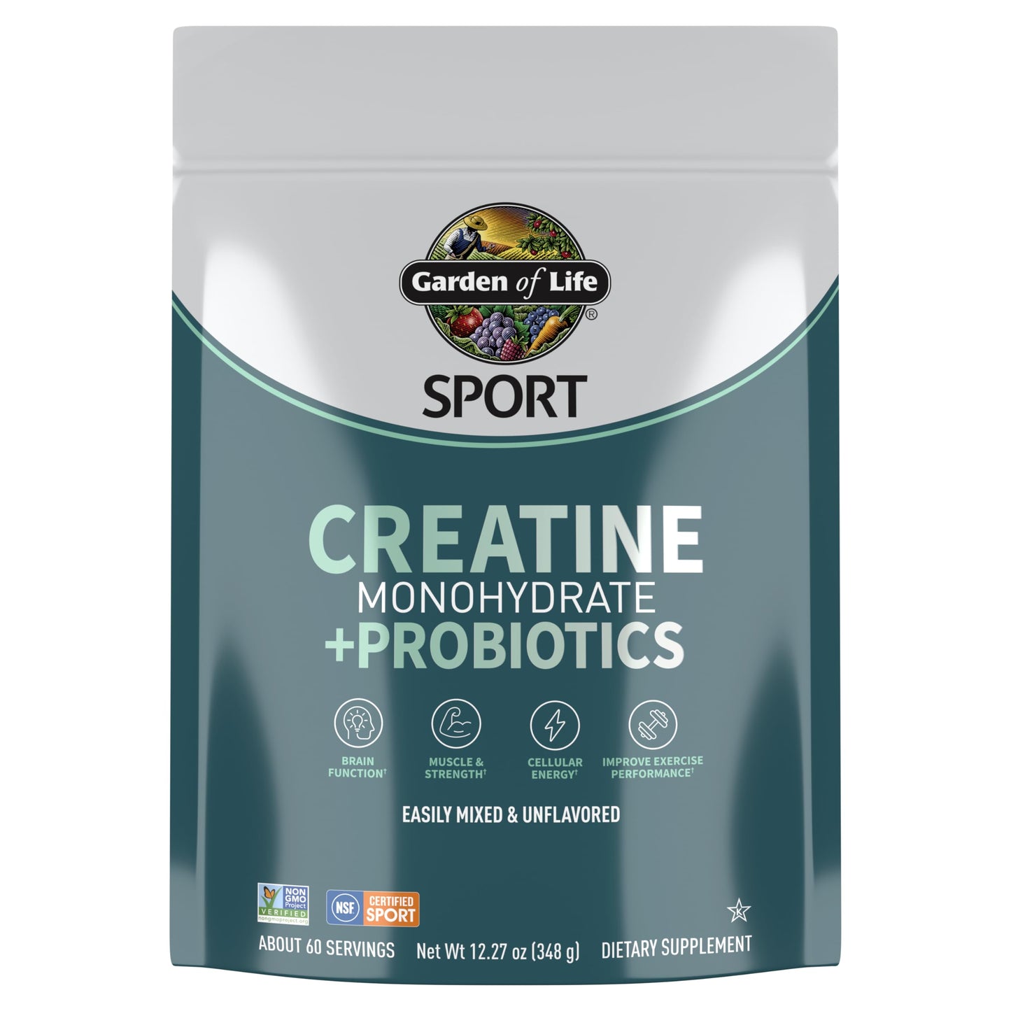 Creatine Monohydrate Powder for Women and Men by Garden of Life, Micronized Pre Workout with Probiotics for Muscle, Strength, Performance, Sport Amino Energy, Garden of Life canada supplements