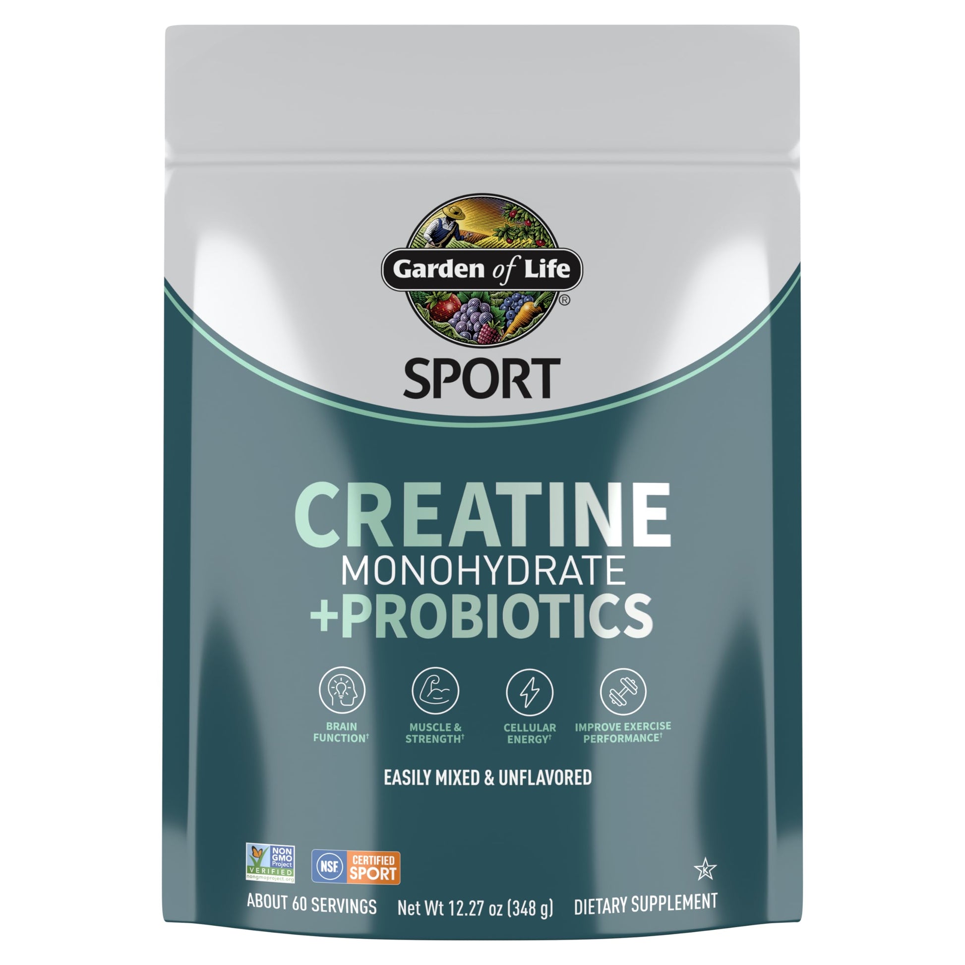 Creatine Monohydrate Powder for Women and Men by Garden of Life, Micronized Pre Workout with Probiotics for Muscle, Strength, Performance, Sport Amino Energy, Garden of Life canada supplements