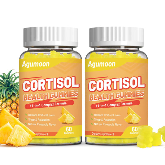 Agumoon Cortisol Gummies for Women, Cortisol Supplements with Ashwagandha, Magnesium, L-theanine, for Relaxation and Mood Support - 120 Gummies AgumoonBuy Supplements Australia