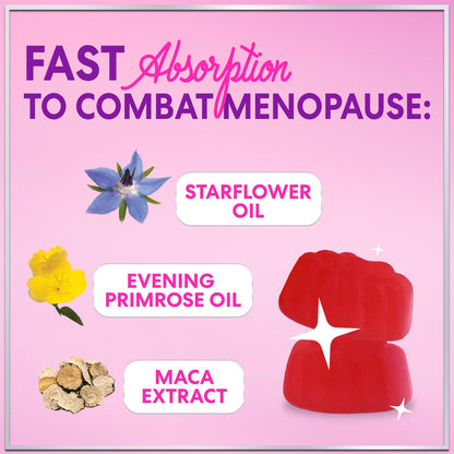 Menopause Supplements for Women - Complete Natural Mild Hot Flashes & Night Sweats Support, Multi Benefit Menopause Relief Gummy, Support for Balance & Energy, Gluten-Free & Non-GMO - 60 Gummies Hello Lovely!Buy Supplements Australia