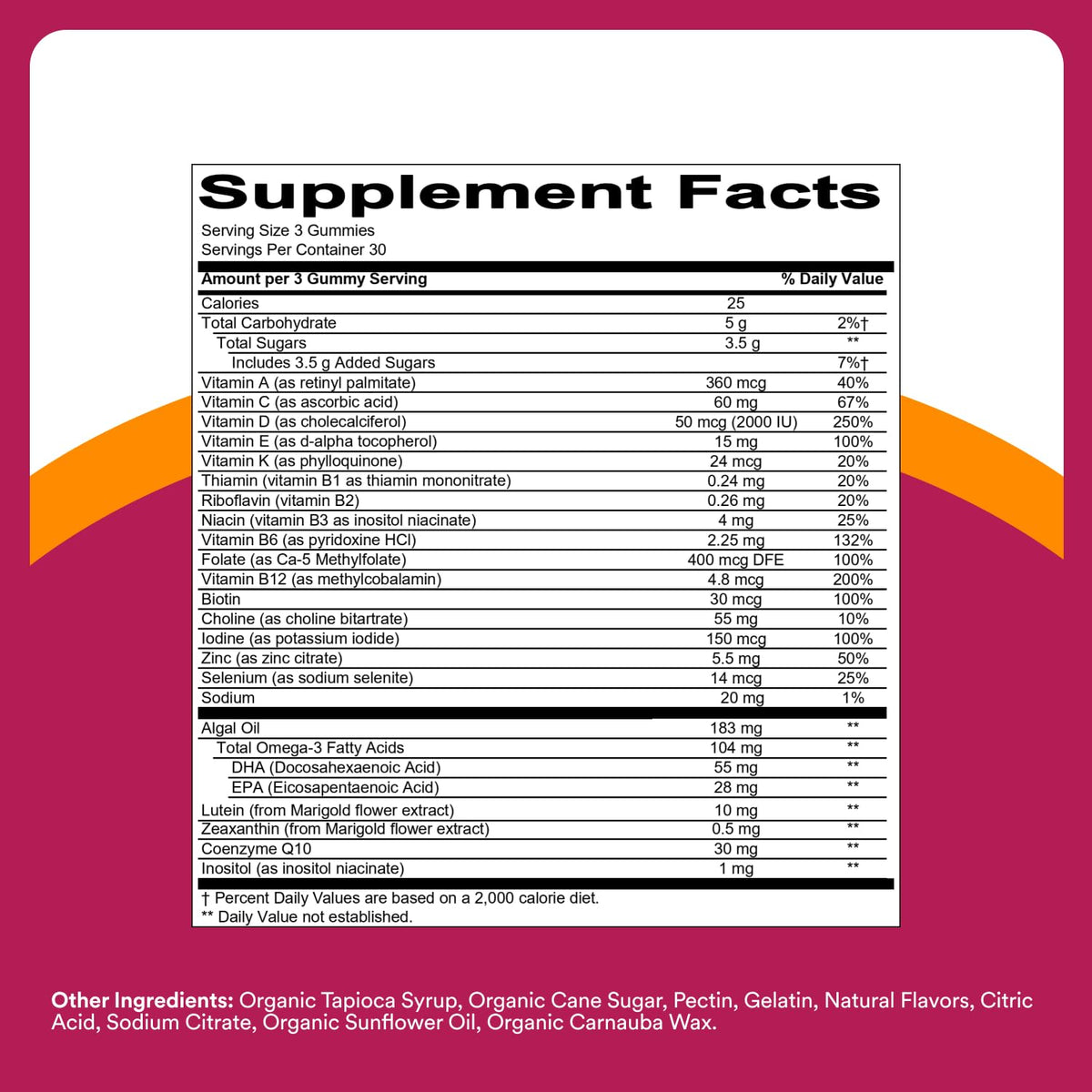 SmartyPants Multivitamin Gummy for Women 50 and Over - Improved Formula: Omega 3 (DHA/EPA), Methylfolate, CoQ10, Vitamin D3, C SmartyPantsBuy Supplements Australia
