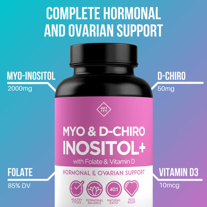 Premium Inositol Supplement - Myo-Inositol and D-Chiro Inositol Plus Folate and Vitamin OptifyBuy Supplements Australia