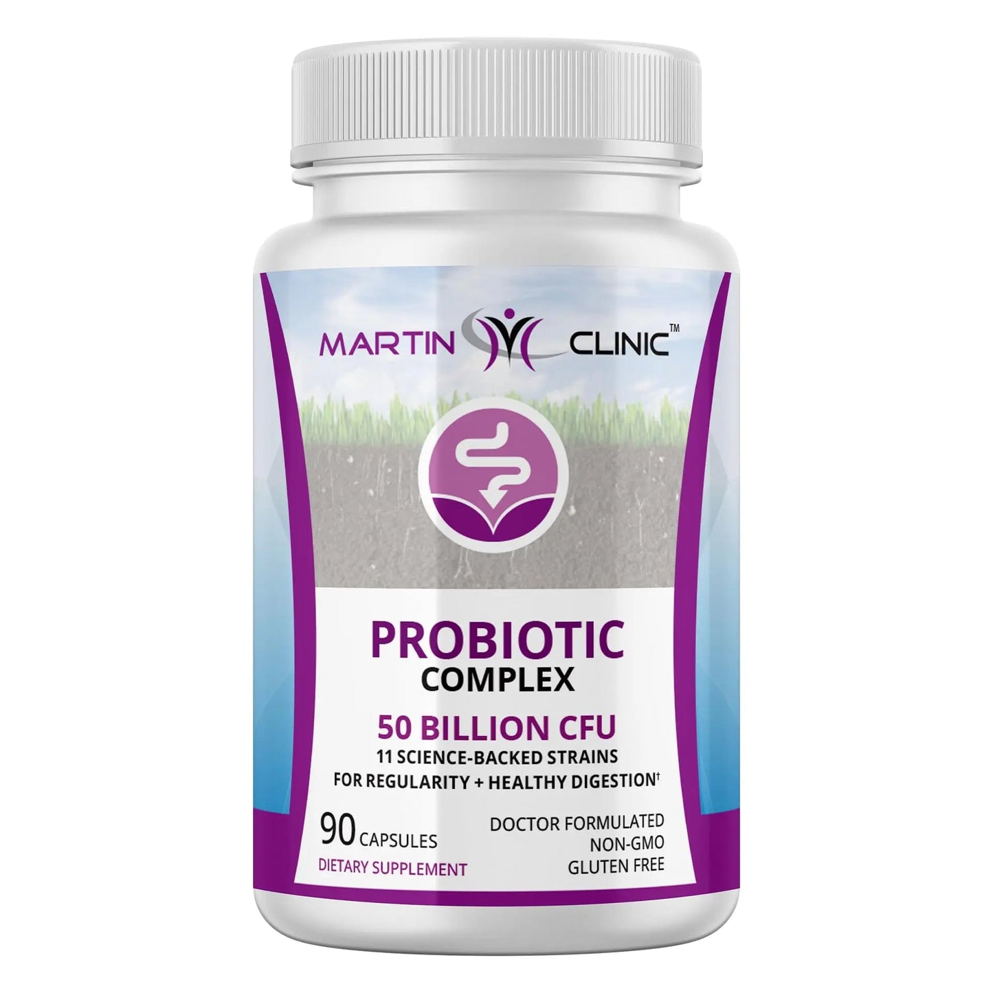 martin clinic Probiotic for Gut Health & Immune Support — Daily Digestive Balance, Bloating Relief & Better Nutrient Absorption — 60 Capsules martin clinicBuy Supplements Australia