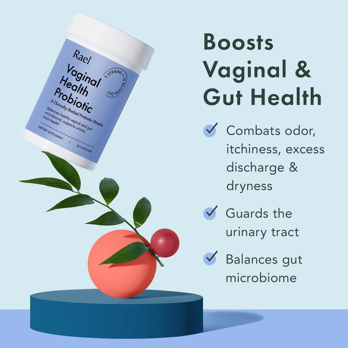 Rael Probiotics for Women - Supplements, Digestive Enzymes, Prebiotics, pH Balance, Vaginal Odor & Flora RaelBuy Supplements Australia