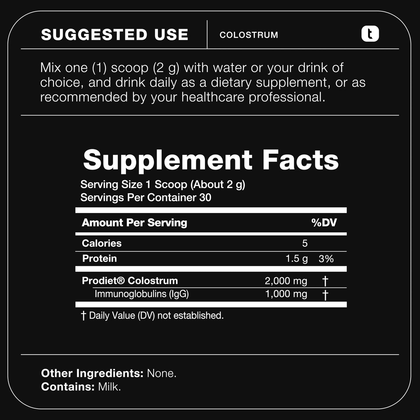 Toniiq Colostrum Powder – Ultra High Potency 50% IgG Concentrate – Farm-to-Jar Traceable French Colostrum – Microfiltered for Purity – Third-Party Lab Verified – 30 Servings ToniiqBuy Supplements Australia