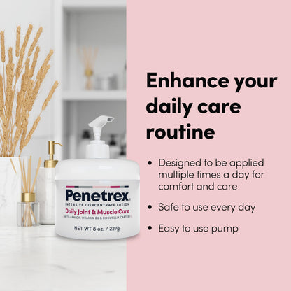 Penetrex Joint & Muscle Care Lotion – Soothing Botanical Formula with Arnica, Vitamin B6 & MSM – Lightweight Easy to Apply Lotion - Fresh Disappearing Scent - for Everyday Movement Support Penetrex buy supplements Au