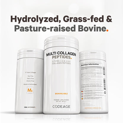 Codeage Multi Collagen Protein Powder Peptides, 2-Month Supply, Hydrolyzed, Type I, II, III, V, X Grass Fed CodeageBuy Supplements Australia