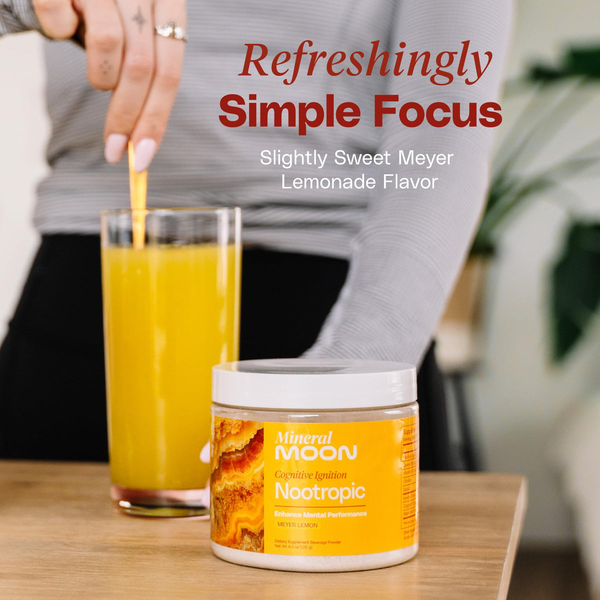 Mineral Moon Premium Cognitive Ignition Nootropic Powder - Brain Supplements For Memory & Focus - Sage Extract, B Vitamins,Cognizine Citicoline& nooLVL - Supports Mental Clarity - No Caffeine or Sugar Mineral MoonBuy Supplements Australia