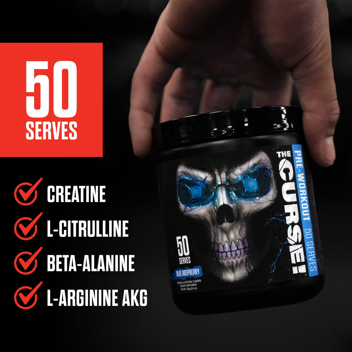 JNX SPORTS The Curse! Pre Workout Powder - Tropical Storm 50 Servings | Preworkout JNX SPORTSBuy Supplements Australia