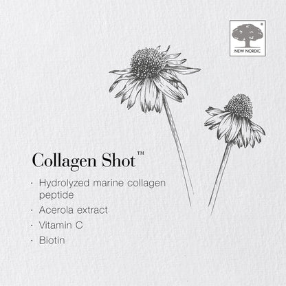 New Nordic Collagen Shot High-Absorbency Premium Liquid Daily Sachets - 15x Hydrolysed Shots - Freshwater Marine Collagen New Nordic LtdBuy Supplements Australia