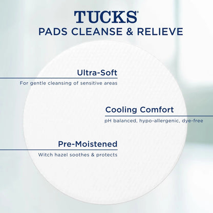 Tucks Multi-Care Relief Kit – 40 Count Witch Hazel Pads & 0.5 oz. Lidocaine Cream - Protects from Irritation, Hemorrhoid Treatment Medicated Pads Used by Hospitals TUCKSBuy Supplements Australia