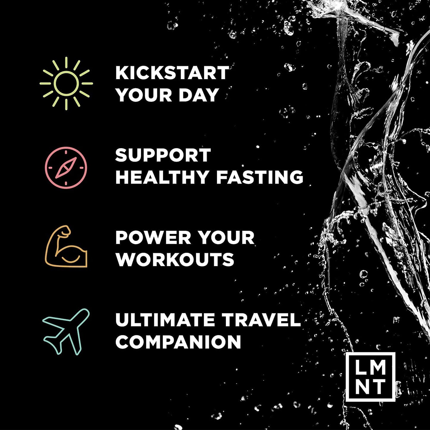 LMNT Zero Sugar Electrolytes - Sample Pack | Drink Mix | 8-Count Drink LMNTBuy Supplements Australia