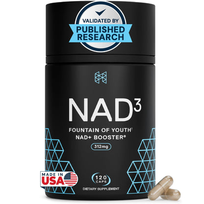 HPN NAD3 Clinical NAD+ Booster, Cellular Health & Natural Energy - NAD Supplement for Healthy Aging, Metabolic Support, NRF2 & Longevity, Nicotinamide Riboside & NMN Alternative, 120ct, 60-Day Supply HPNBuy Supplements Australia