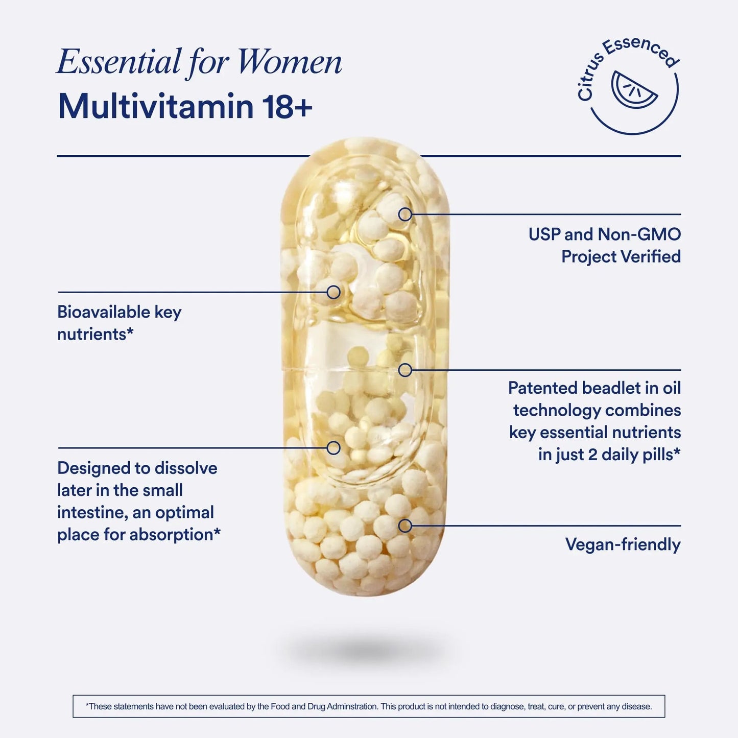Ritual Multivitamin for Women 18+ with Vitamin D3 for Immune Support*, Vegan Omega 3 DHA, B12, Iron Ritual
