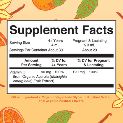 MARYRUTH'S Organic Vitamin C Supplement | Liquid Vitamin C Liquid Drops for Adults & Kids | Immune Support Supplement for Overall Health