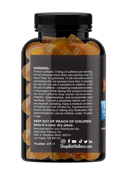 Mindset Dietary Supplement Gummies for Energy and Performance | Naturally Flavored |Vegan and Gluten Free | Multi-Vitamins (Pre Workout)