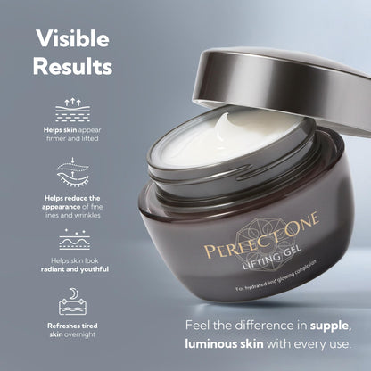 PERFECT ONE Lifting Gel – All-in-One Face Moisturizer & Anti-Aging Serum – With Collagen, Niacinamide, Retinol, VC & Hyaluronic Acid – Firms, Brightens, Hydrates, and Smooths Fine Lines, 50g PERFECT ONE buy supplements Au