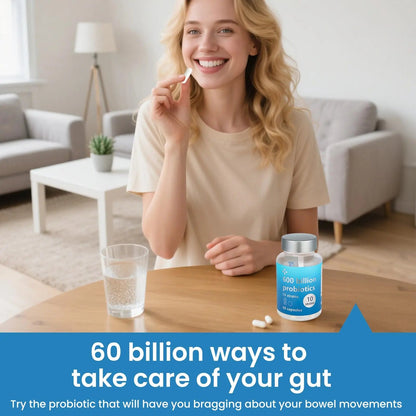 LOUDSAY Probiotics 60 Billion CFU - 10 Strains - Immune, Digestive & Gut Health - Supports Occasional Constipation, Diarrhea, Gas & Bloating - for Women & Men - 60 ct LOUDSAYBuy Supplements Australia