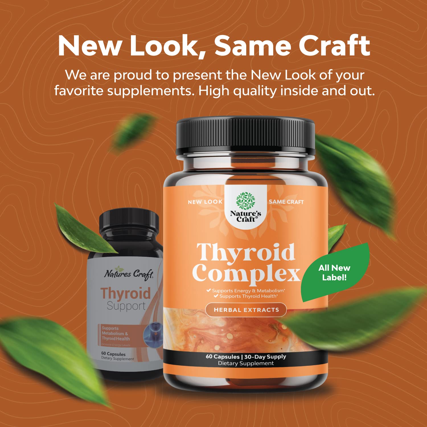 Herbal Thyroid Support Complex - Iodine Thyroid Supplement with L Tyrosine Bladderwrack Natures CraftBuy Supplements Australia