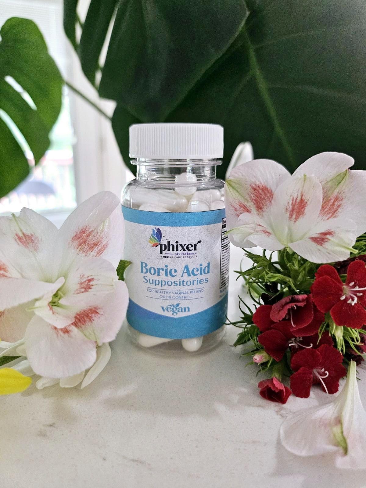 Phixer pH Balance - Vaginal Boric Acid Suppositories for Women - 20 Suppositories 600MG Each for Chronic Yeast Infections and Vaginal Odor - Vaginal Use Only - Made in USA Phixer pH BalanceBuy Supplements Australia